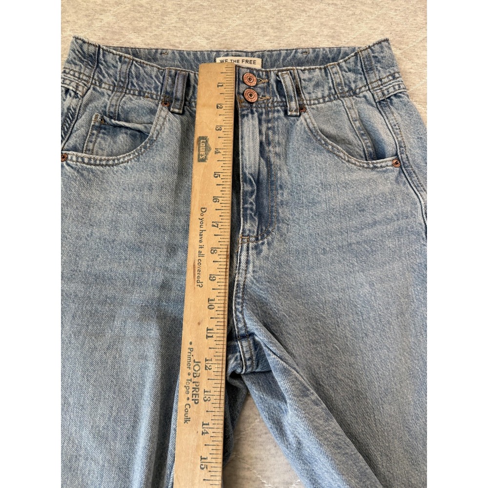 We The Free Jeans Womens‎ 27 Aster Blue Light Wash High Rise Straight Denim - Picture 9 of 10